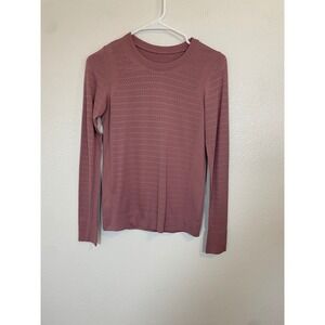 Lululemon Women's XXS Breeze By Long Sleeve‎ Perforated Athletic Top Dusty Rose